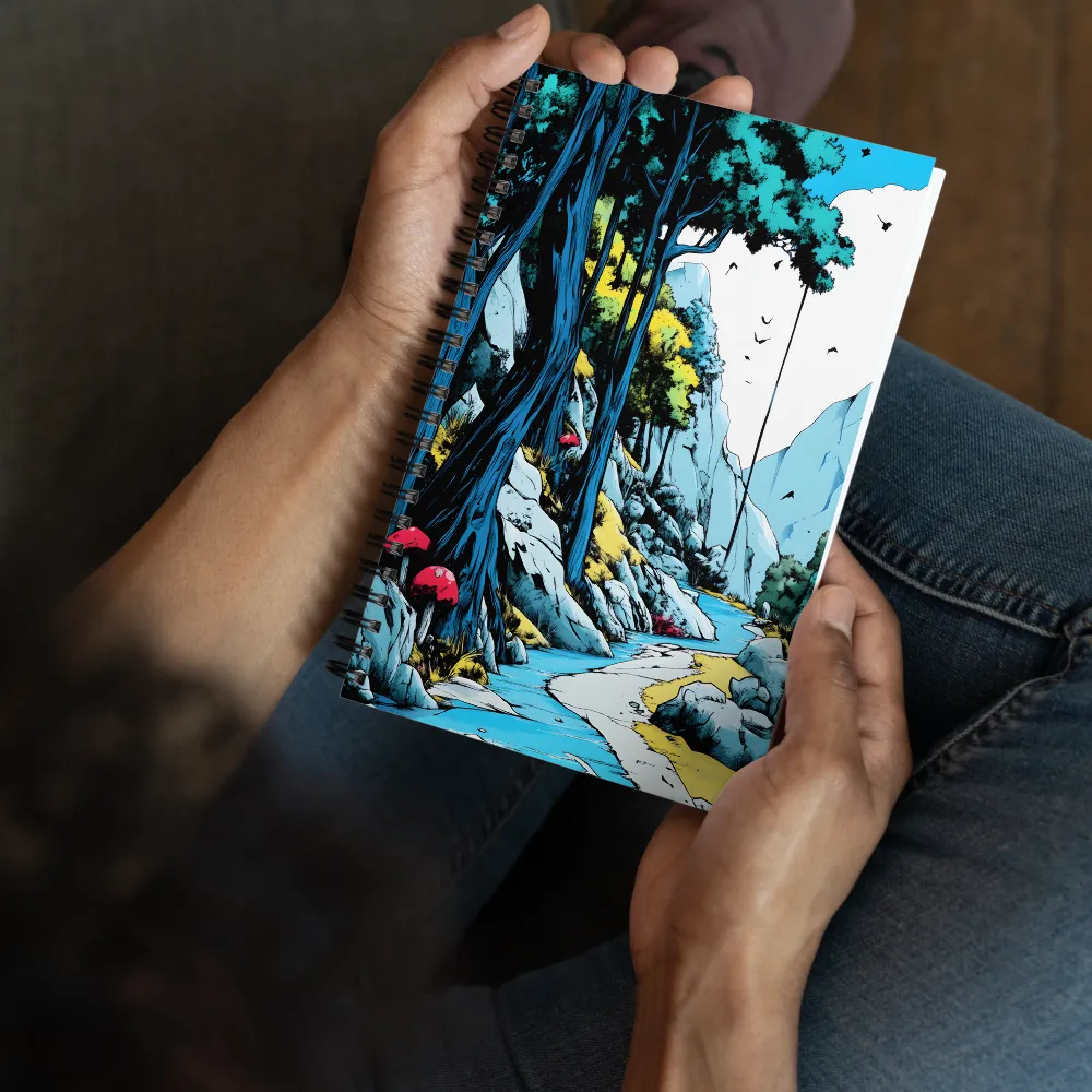 Enchanted Forest Stream 
 Spiral Notebook | 140 pages