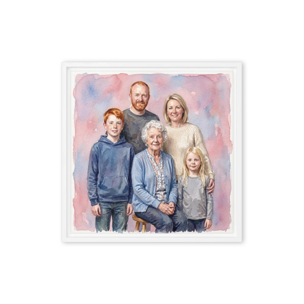 Family Portrait — Gouache Storybook