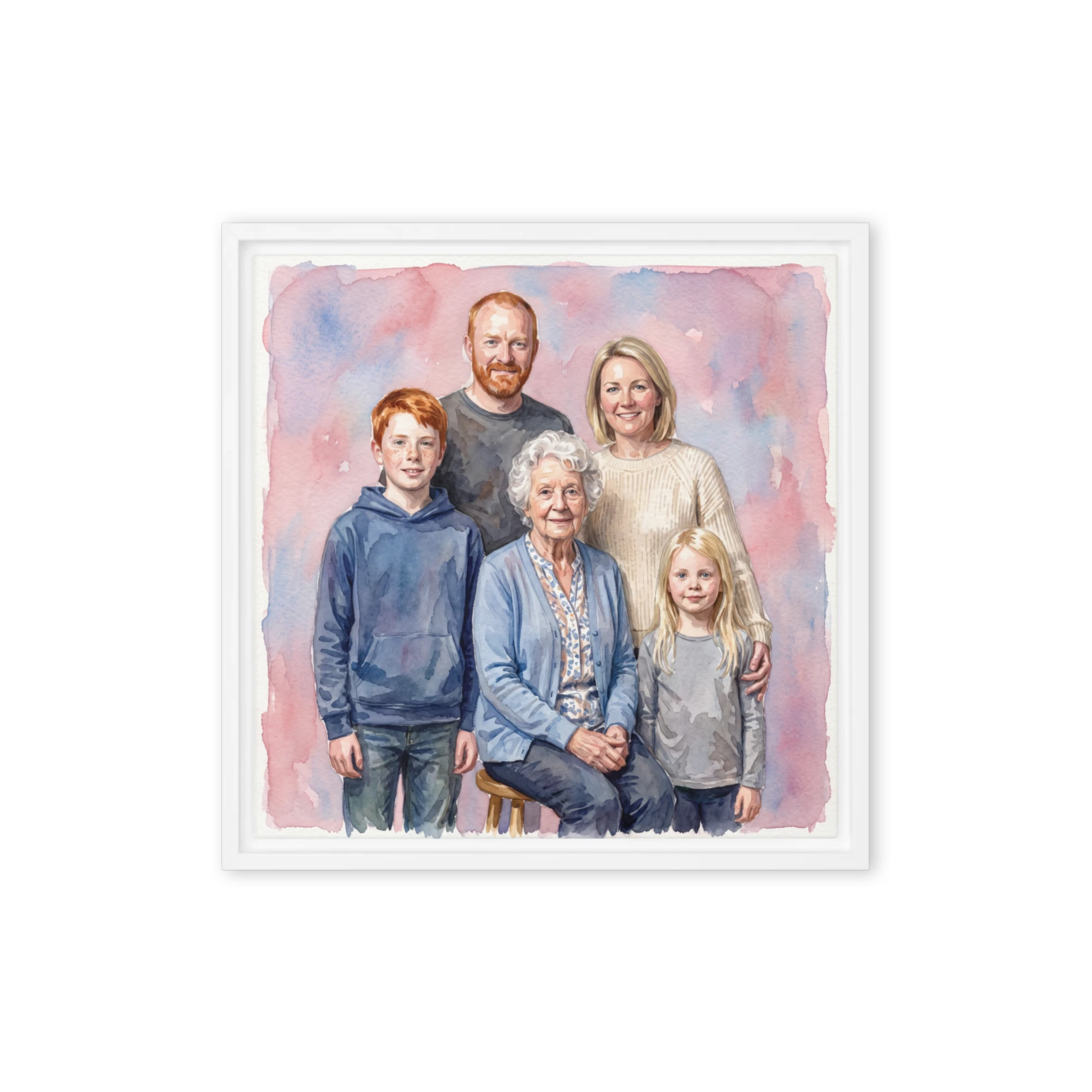 Family Portrait — Gouache Storybook