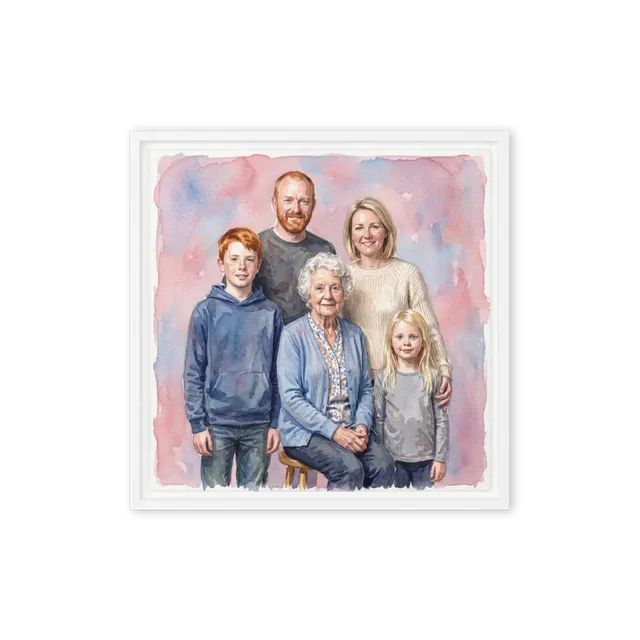 Family Portrait — Gouache Storybook