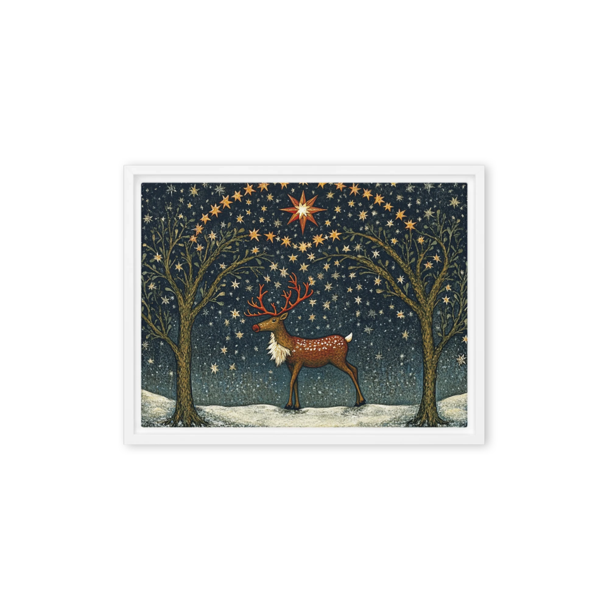 The Starry Reindeer | Art Print