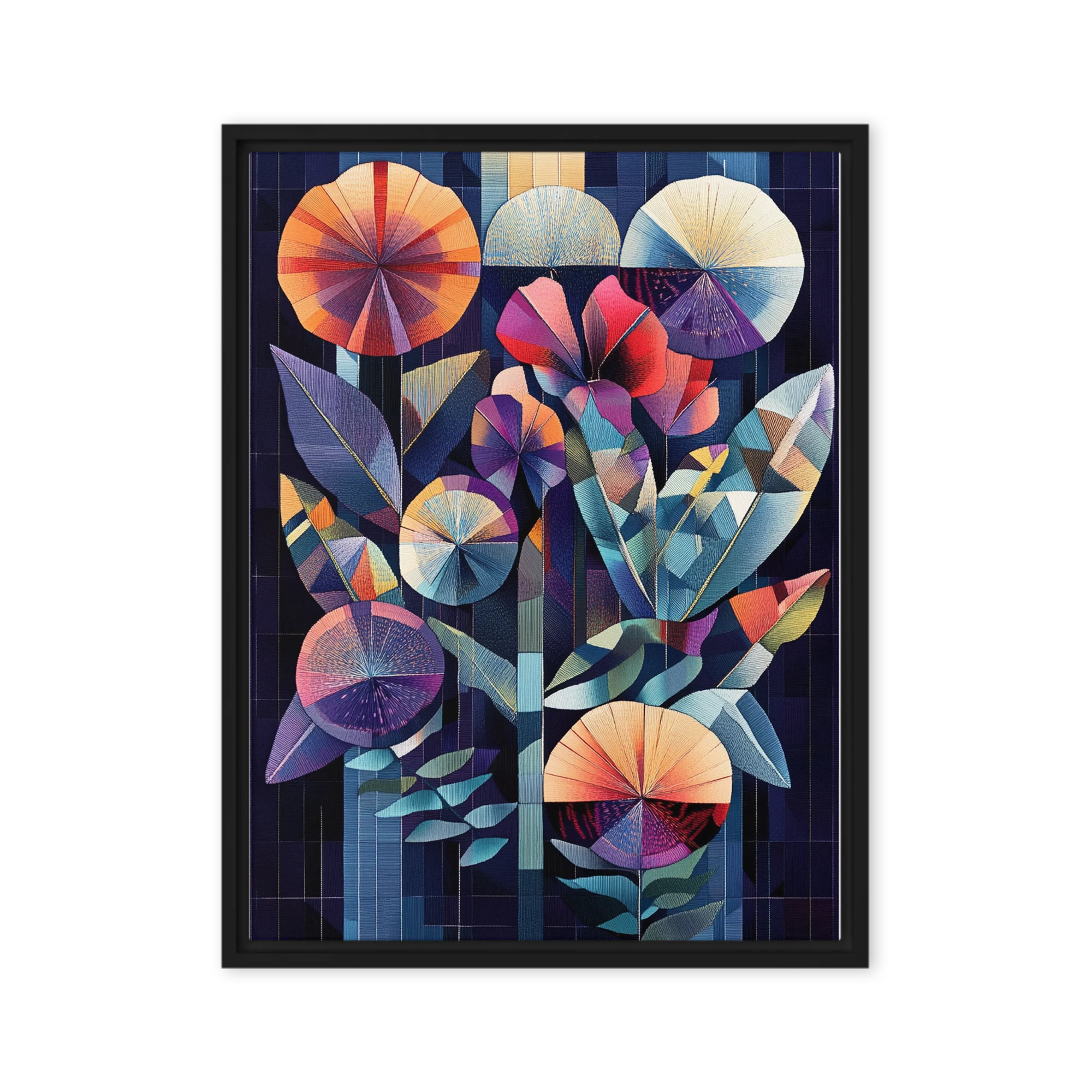 Abstract Floral Embroidery