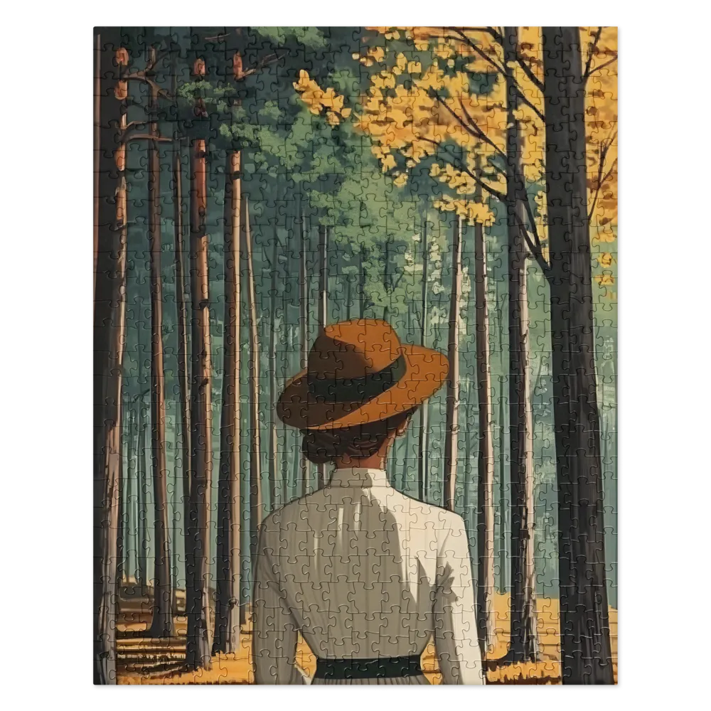 Autumn Forest Stroll 
 Jigsaw Puzzle in Tin Box