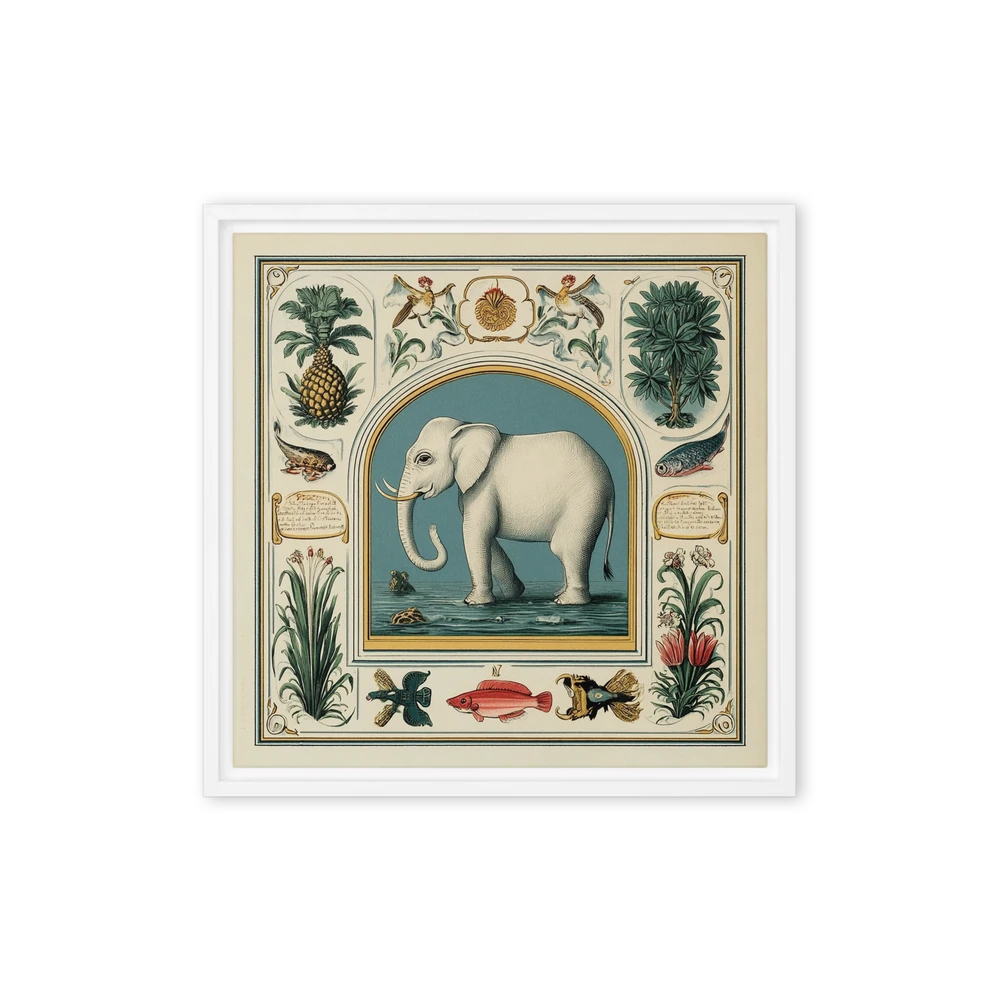 White Elephant Natural History Illustration | Art Print