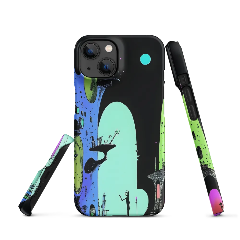 Surreal Alien Landscape Illustration | Phone Case