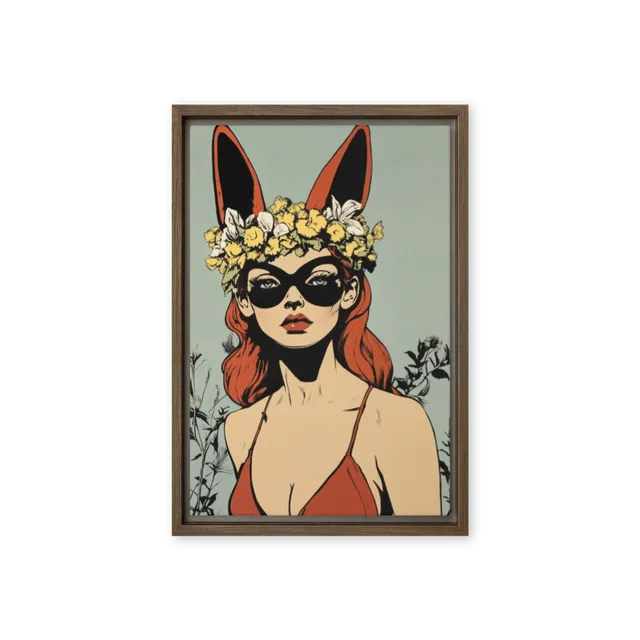 Enigmatic Bunny Mask | Art Print