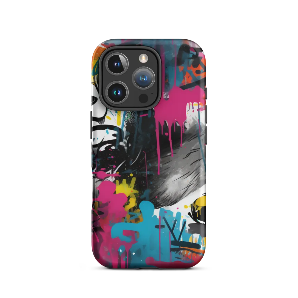 Stylized Panda in Graffiti Art | Phone Case