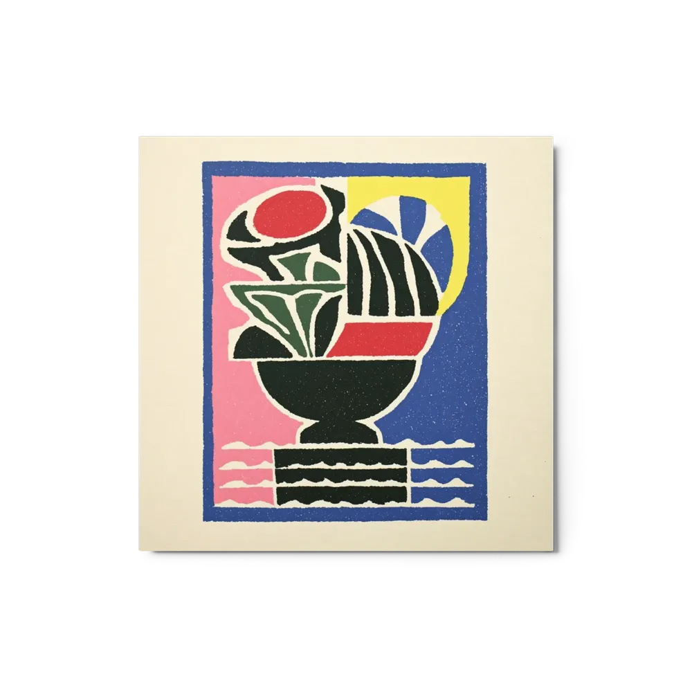 Vase and Sun Block Print | Art Print