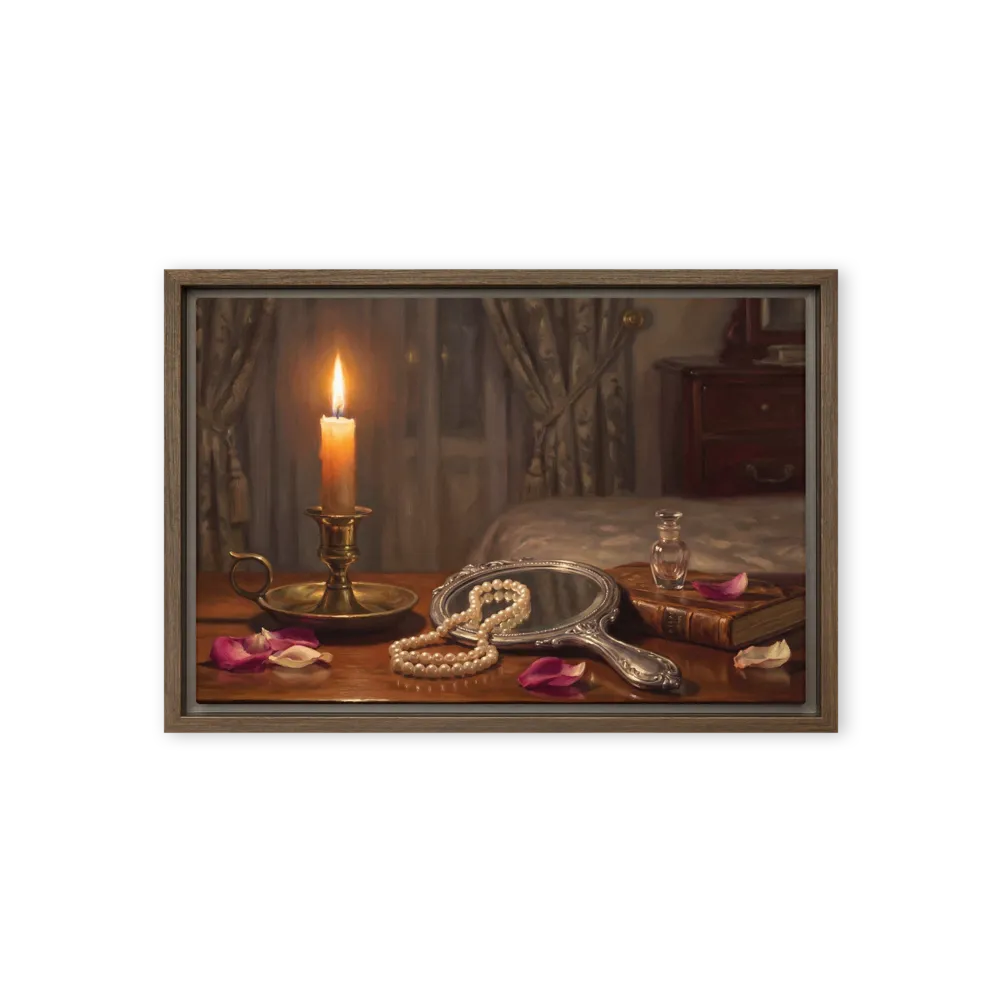 Nocturne Reflection 
 Poster with White Frame | 12″x 16″