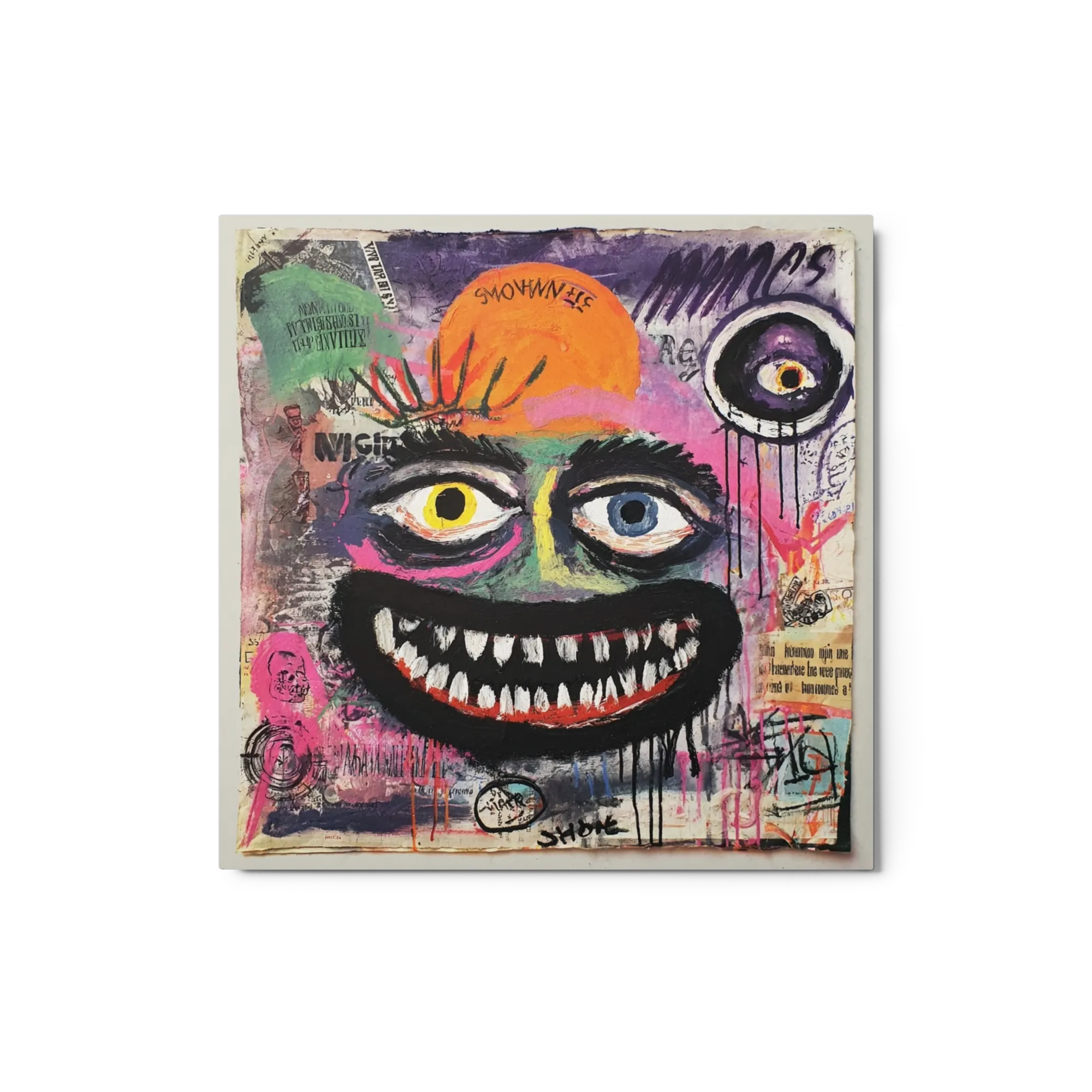 Grinning Neo-Expressionist Face