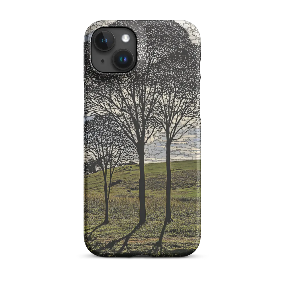Silhouette of Trees on Landscape | Phone Case
