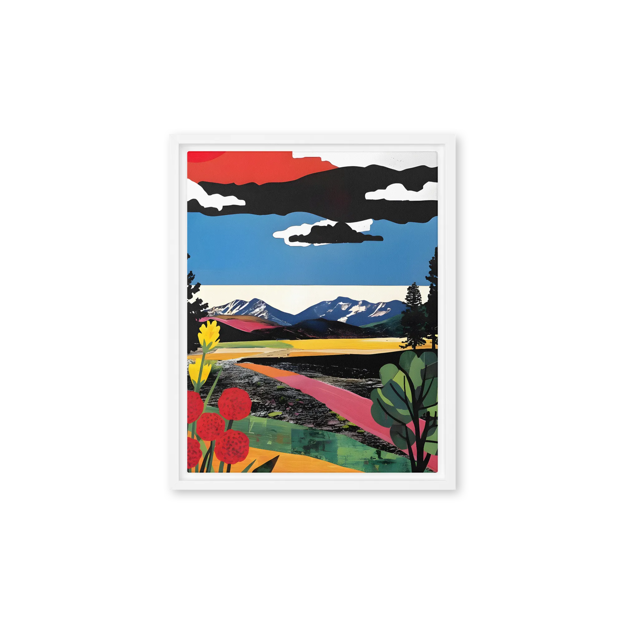 Crimson Horizon 
 Canvas | 16″x 24″