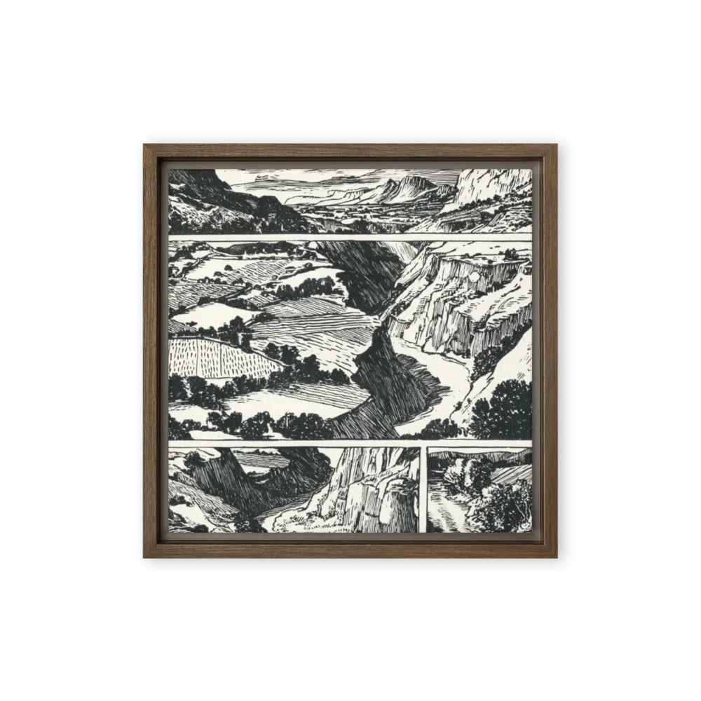 Valley in Panels 
 Canvas | 32″x 32″