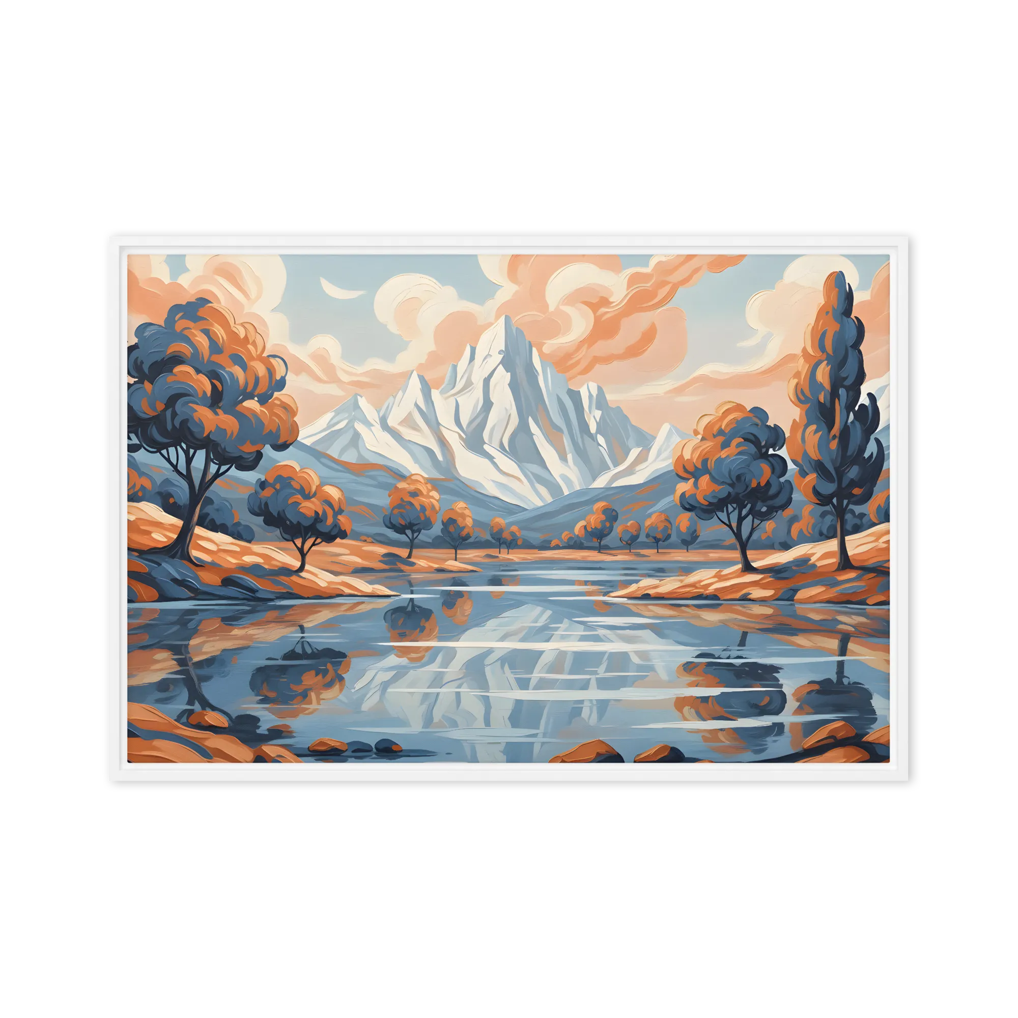 Lago Montanha Impressionista