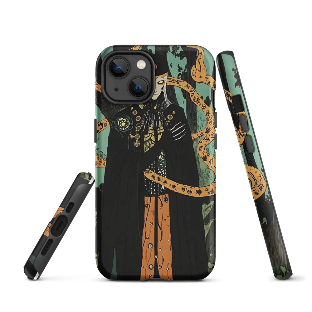 Mysterious Figure with Snakes | Phone Case