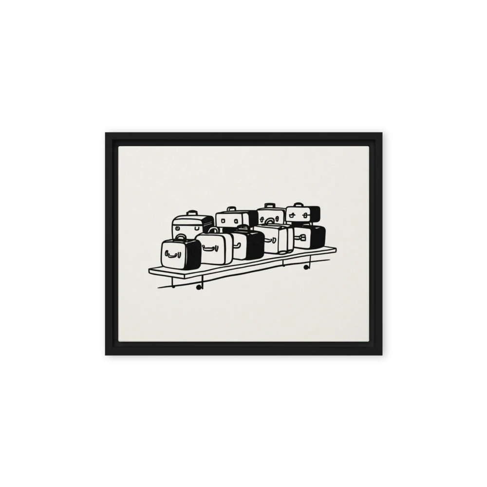 Shelved Luggage | Art Print