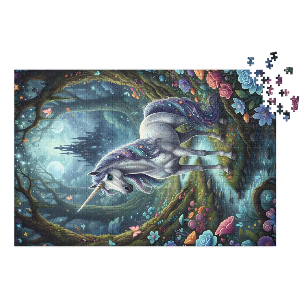 Moonlit Unicorn | Jigsaw Puzzles