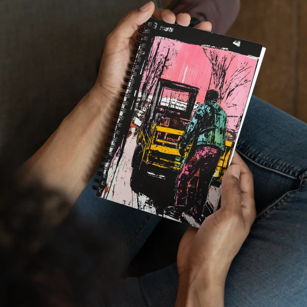 Man and Truck 
 Spiral Notebook | 140 pages