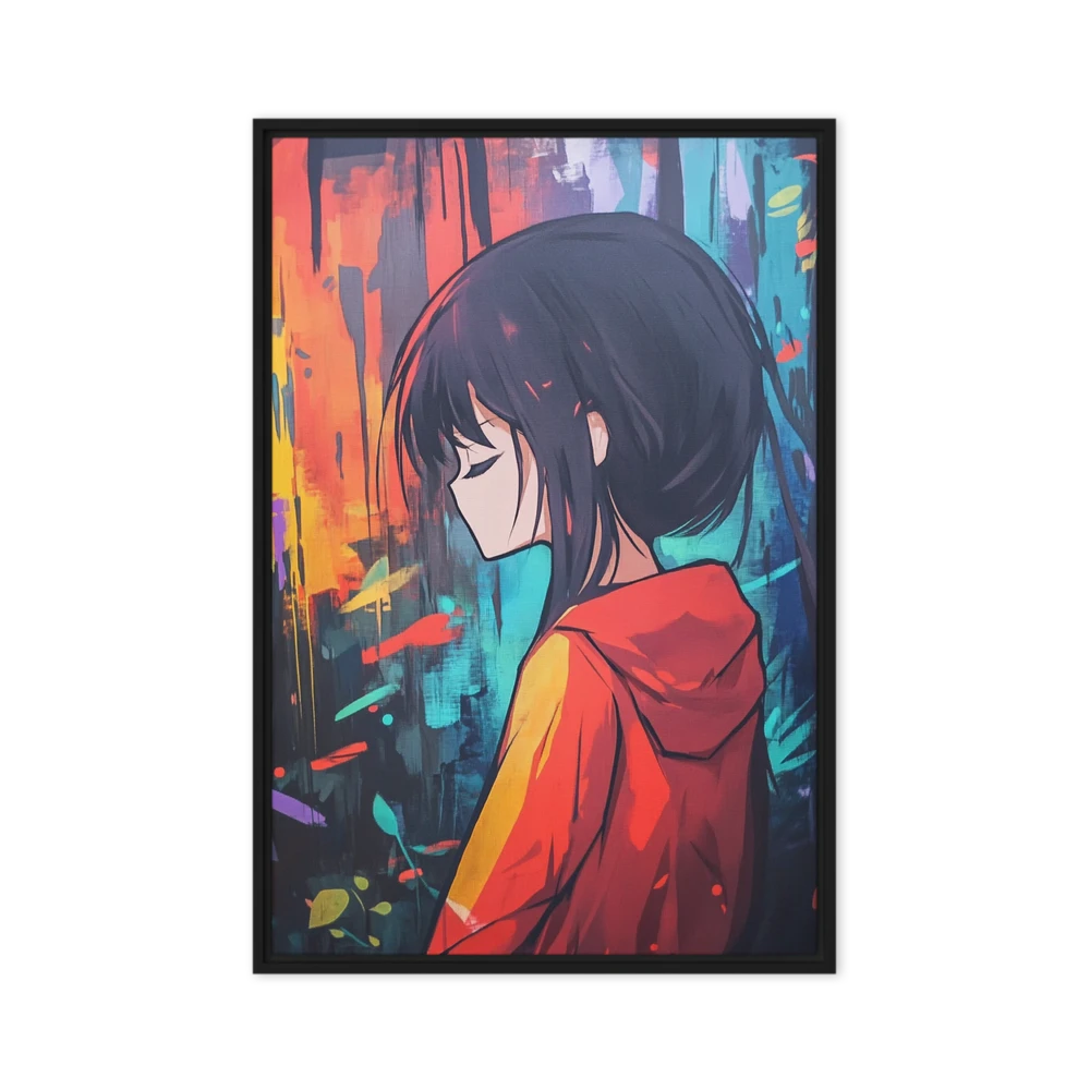 Pensive Anime Girl | Art Print