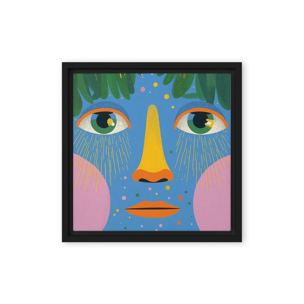 Sunlit Blue Face | Art Print