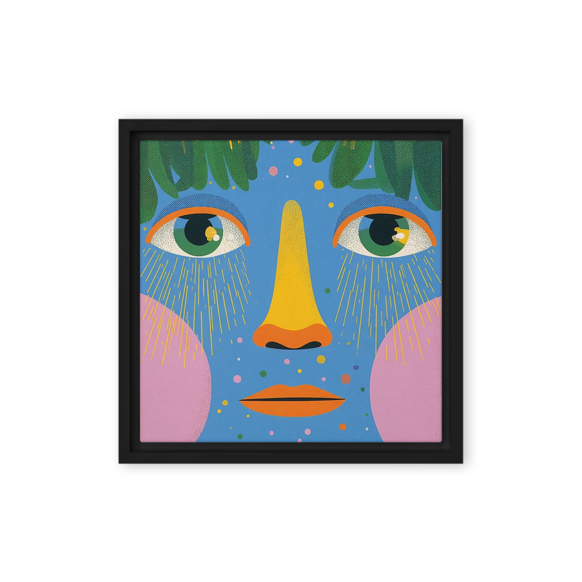 Sunlit Blue Face | Art Print