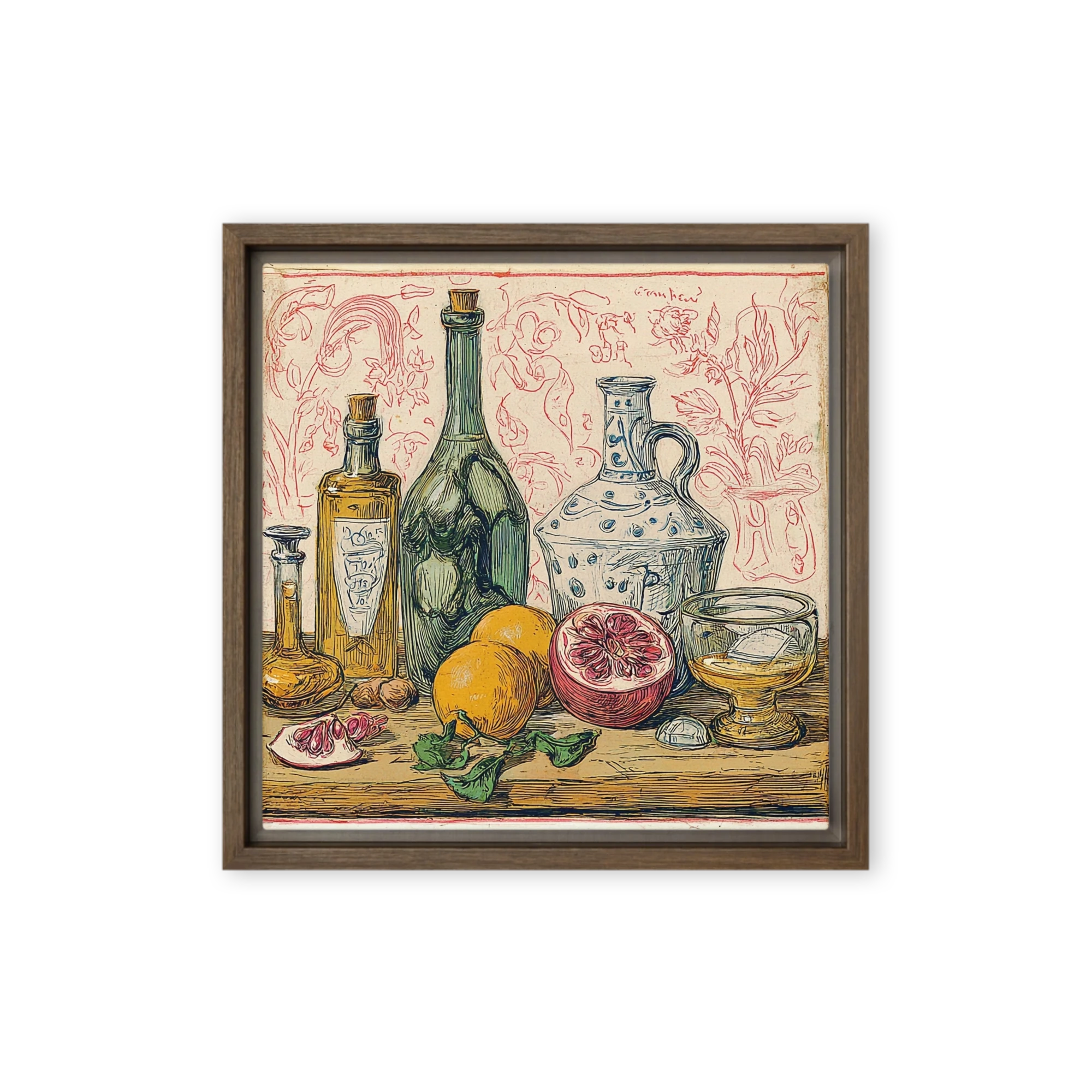 Pomegranate and Glassware