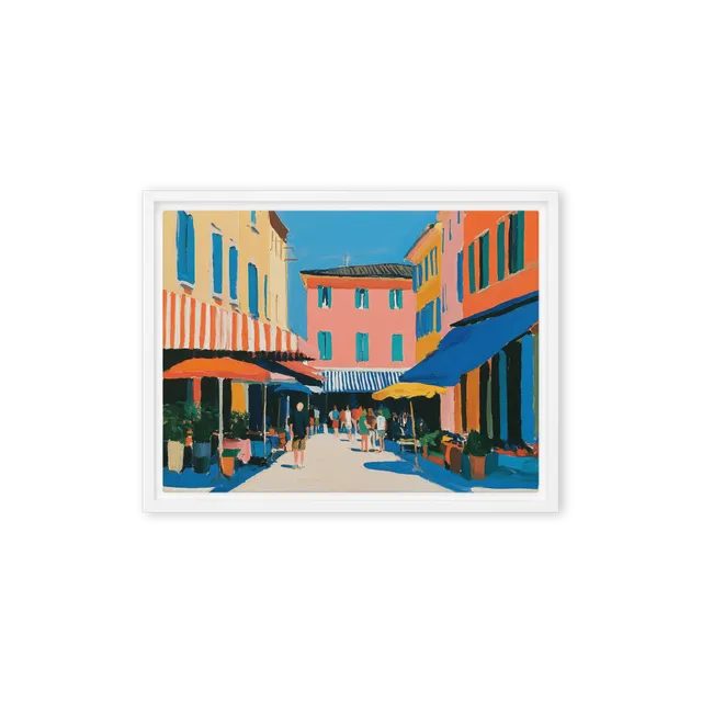 Sunny Riviera Street | Art Print