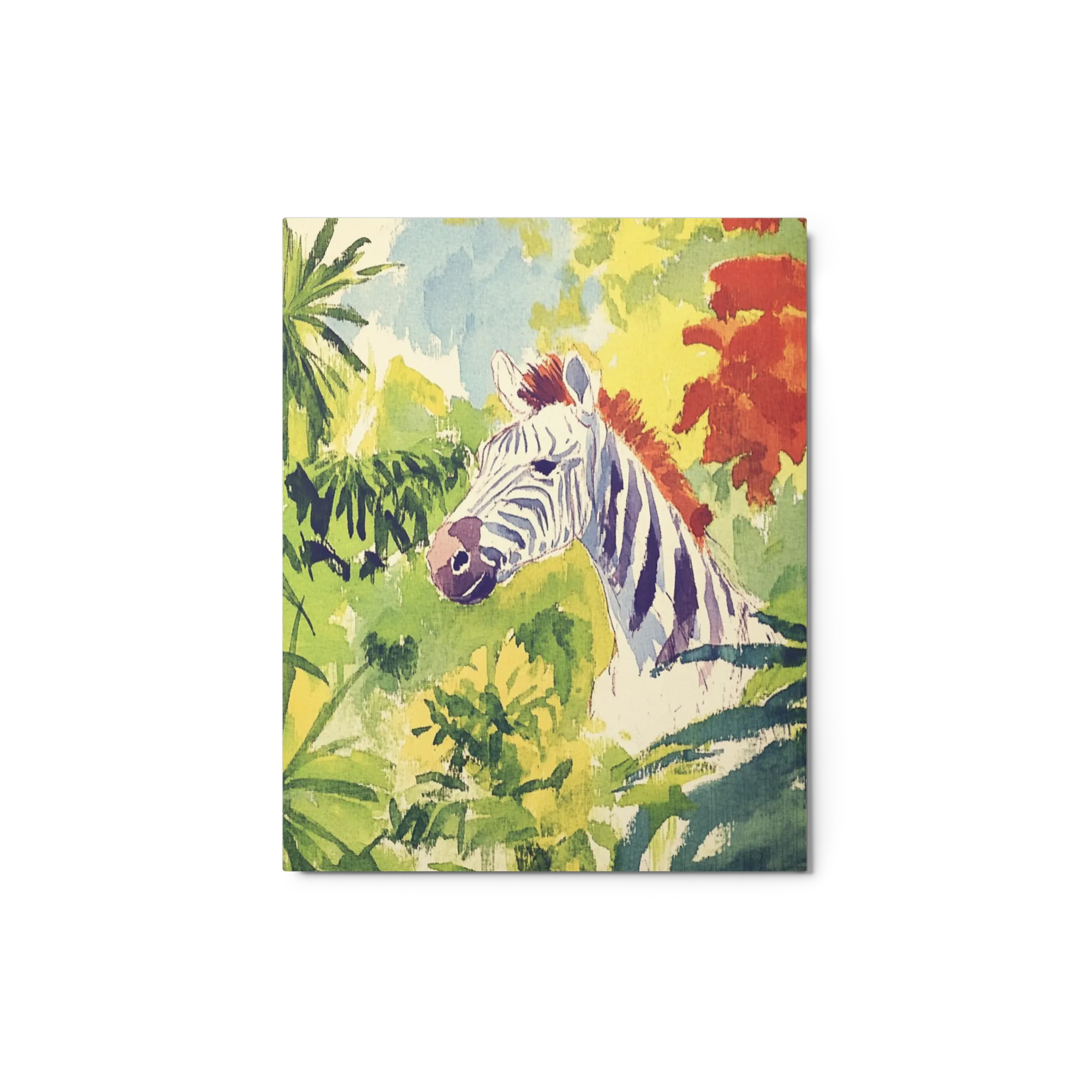 Jungle Zebra Watercolor