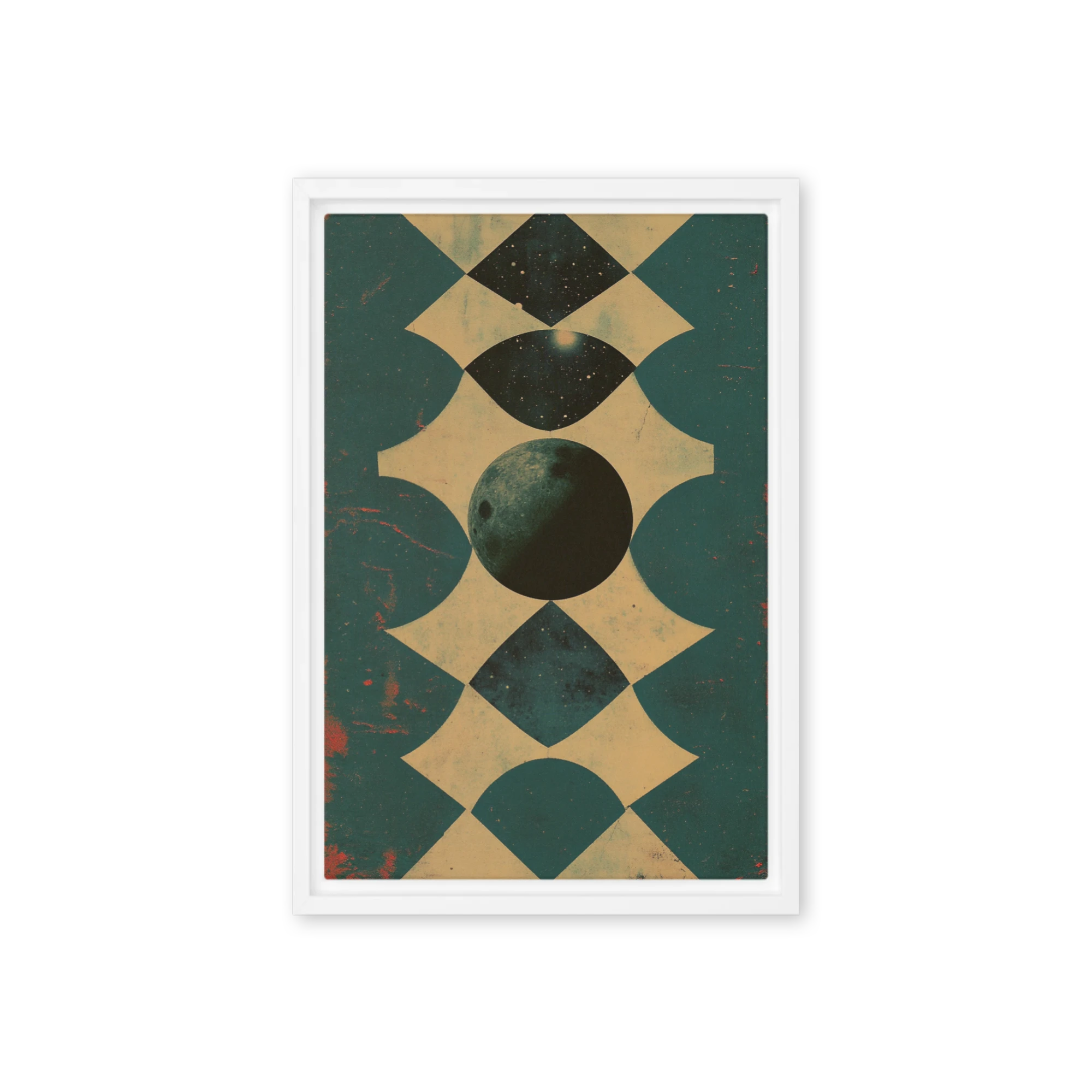 Cosmic Harlequin Moon | Art Print
