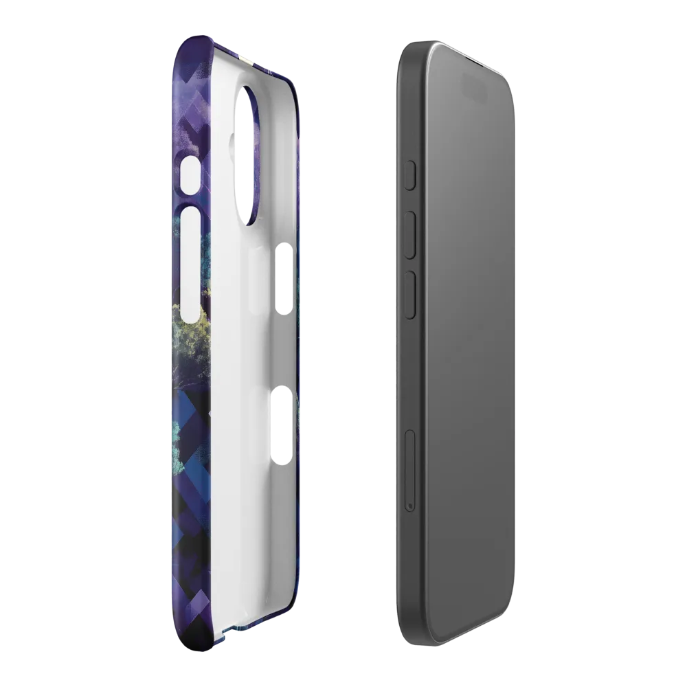 Geometric Fantasy Tree Houses 
 iPhone 14 Pro | Tough Case