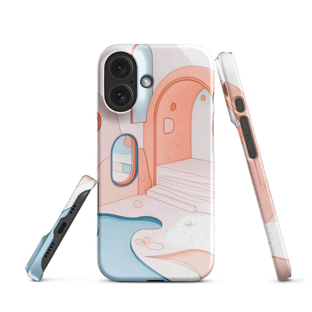 Pastel Architectural Dreamscape 
 iPhone 14 Pro | Snap Case