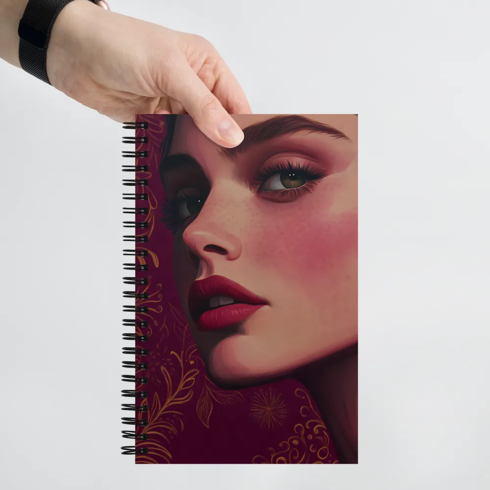 Crimson Gaze 
 Spiral Notebook | 140 pages