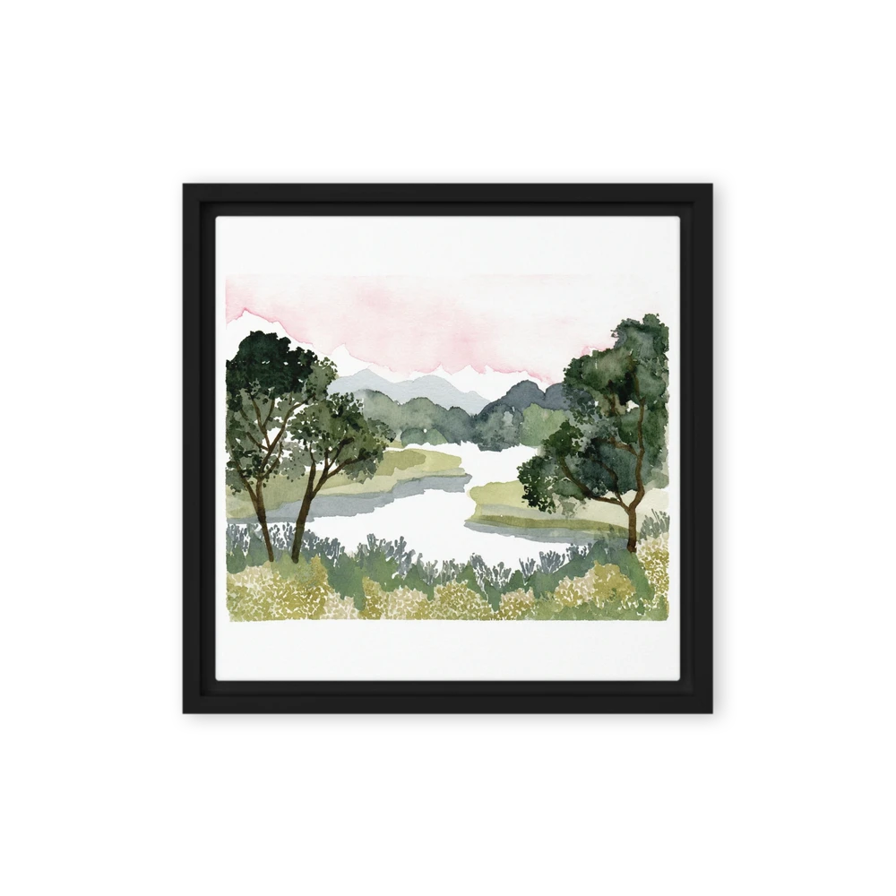 Pink Horizon River | Art Print