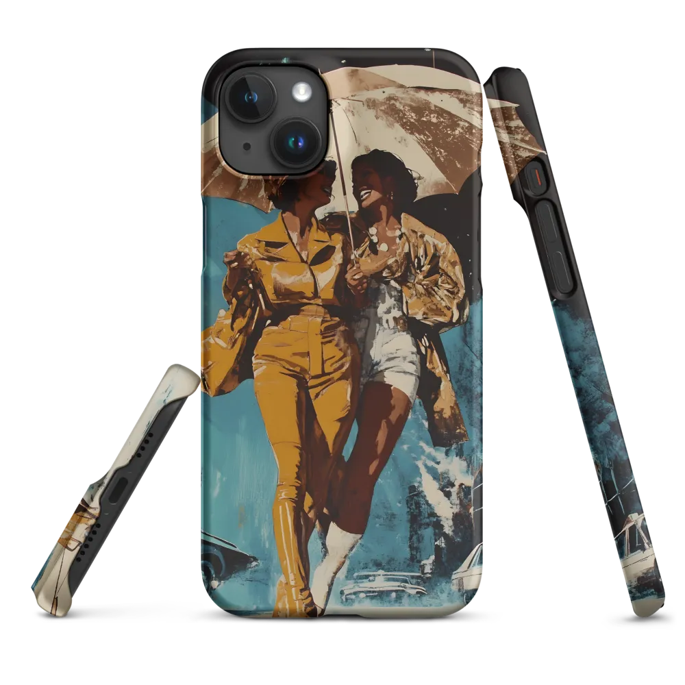 Women Walking in Urban Scene | Phone Case