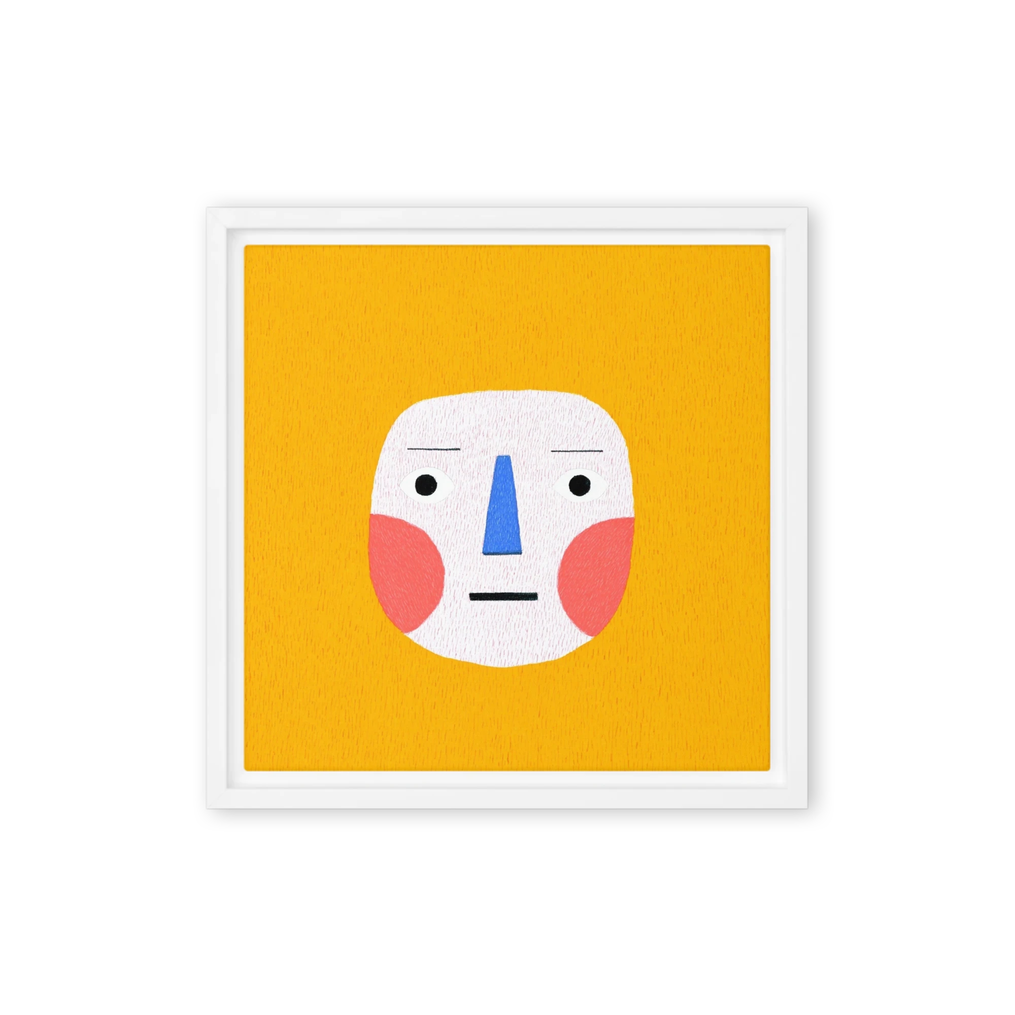 Minimalist Yellow Face | Art Print