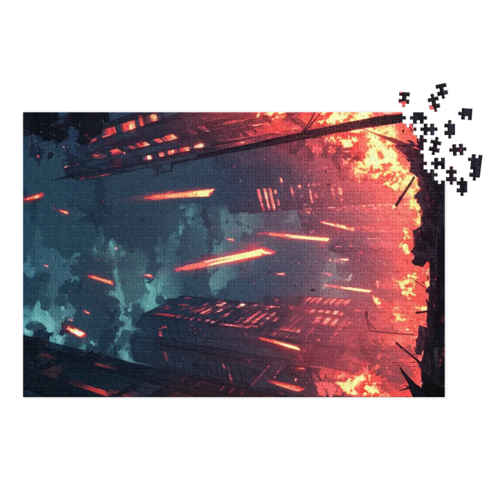 Urban Cataclysm 
 Jigsaw Puzzle in Tin Box