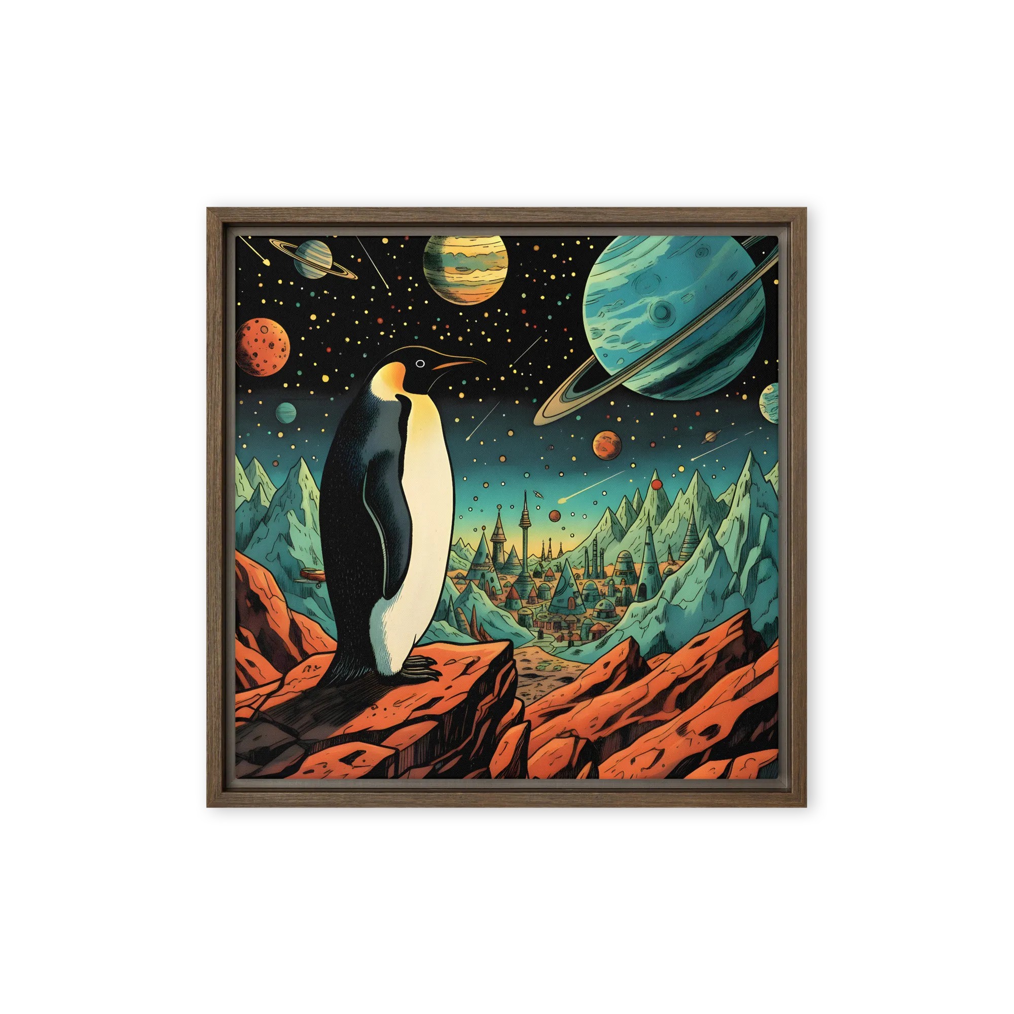 Penguin on an Alien Shore