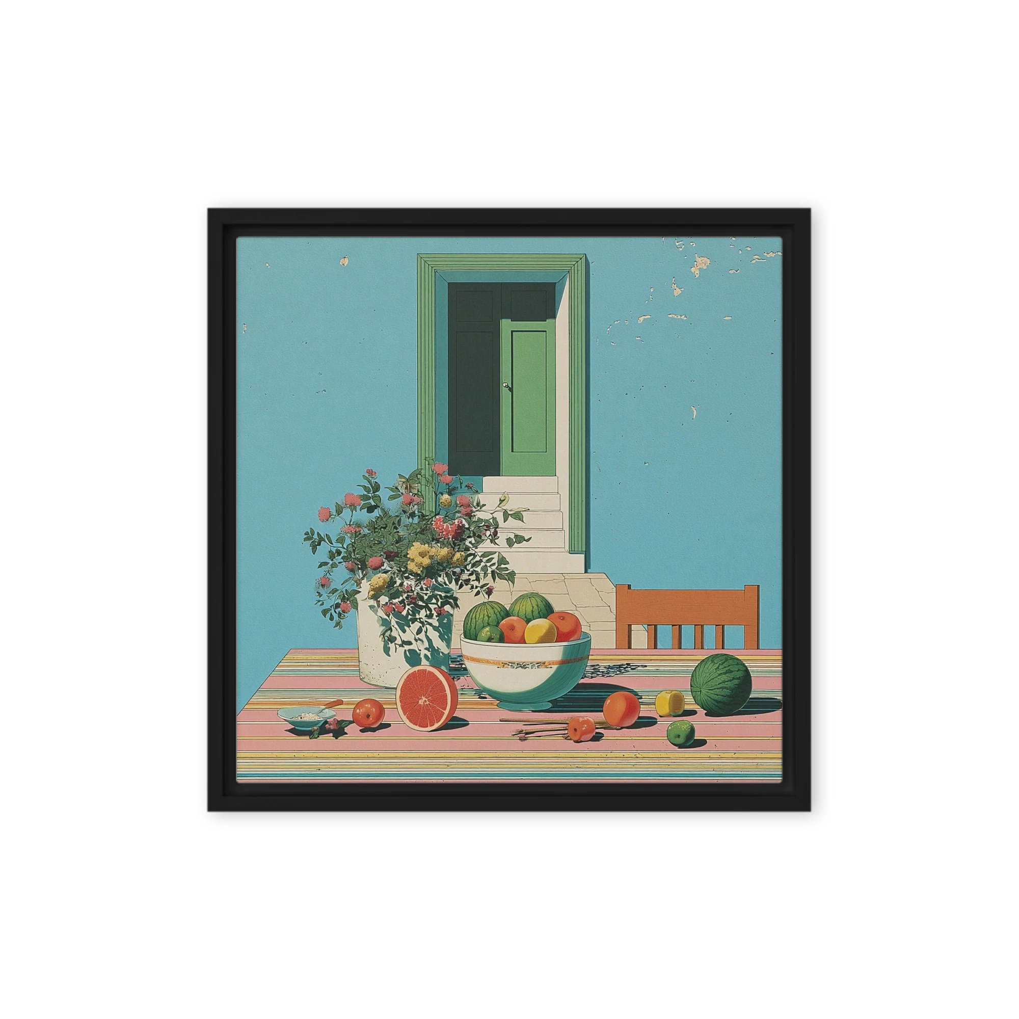 Still Life with Green Door