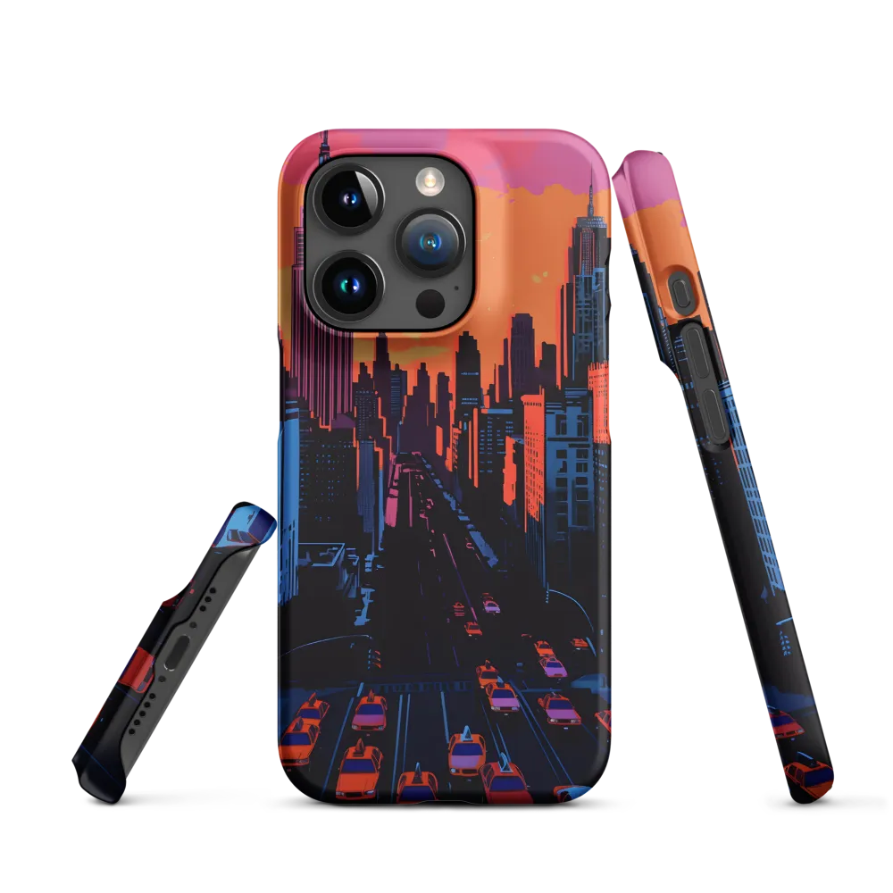 Vibrant Cityscape at Sunset | Phone Case