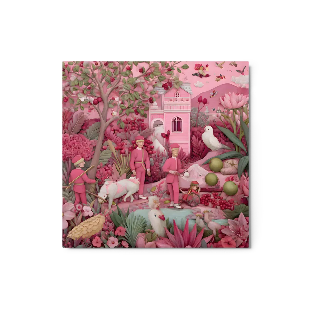 The Pink Garden Whimsy | Art Print