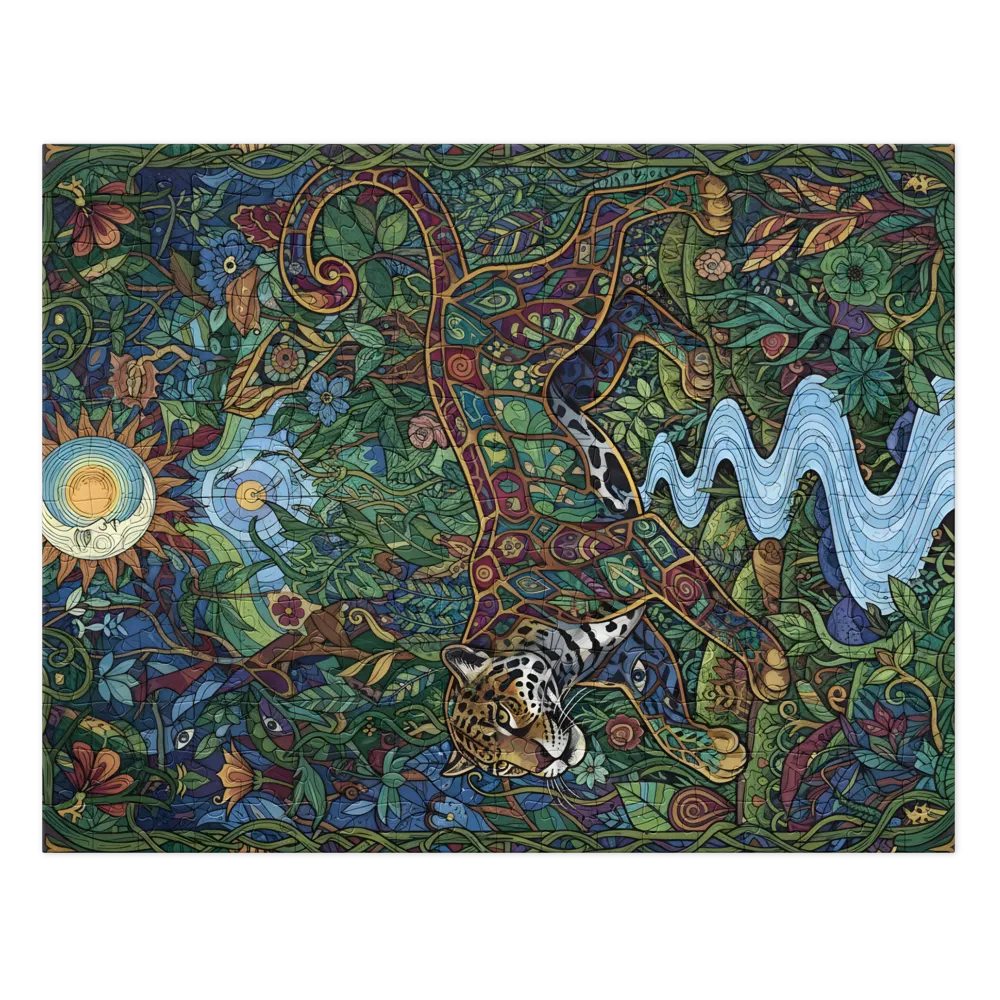 Stained-Glass Jaguar | Jigsaw Puzzles