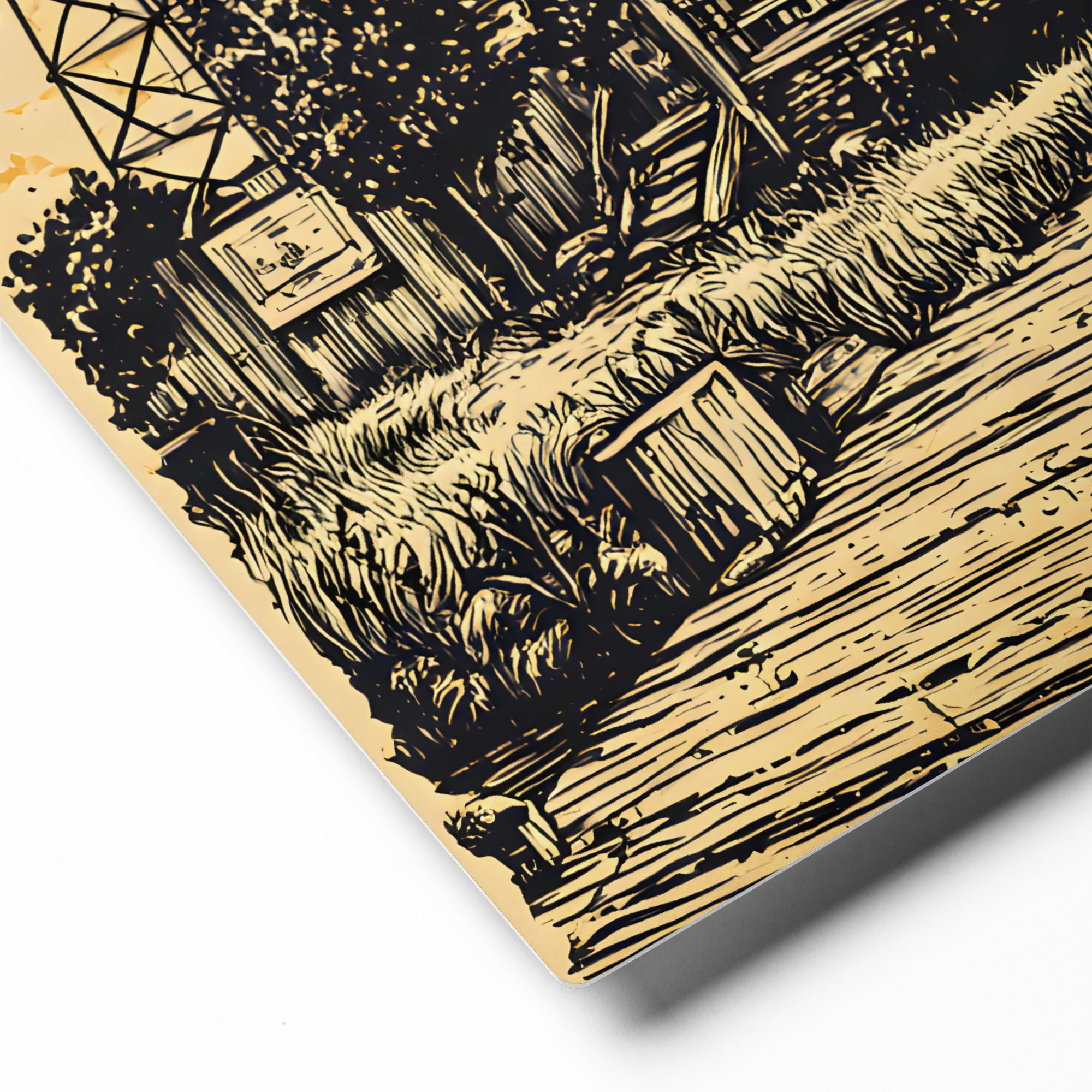 Lakeside Observation 
 Canvas | 8″x 8″