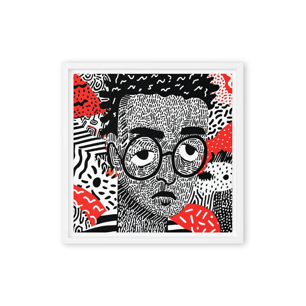 Patterned Line Portrait | Art Print