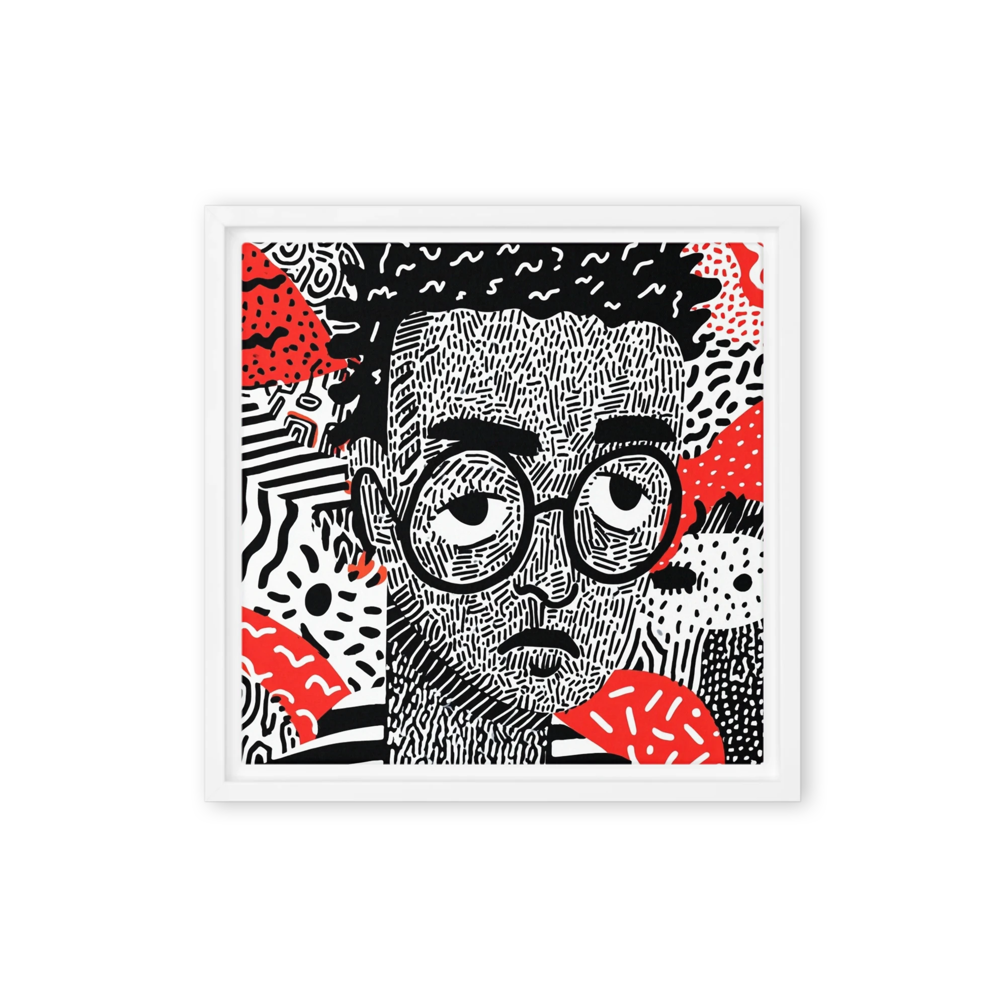 Patterned Line Portrait | Art Print
