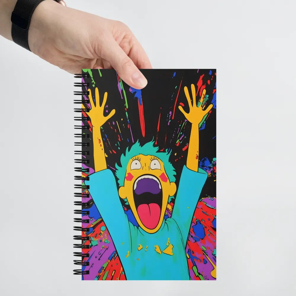Colorful Scream 
 Spiral Notebook | 140 pages