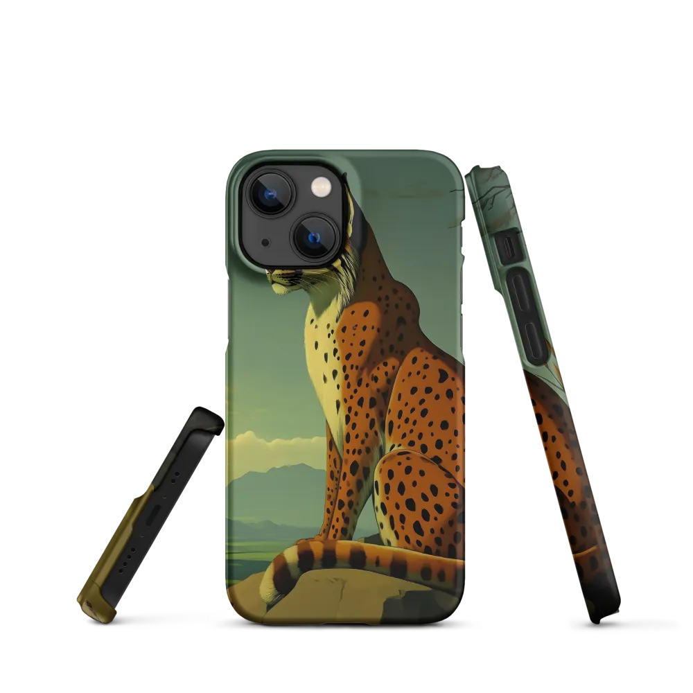 Surreal Cheetah on Rock | Phone Case