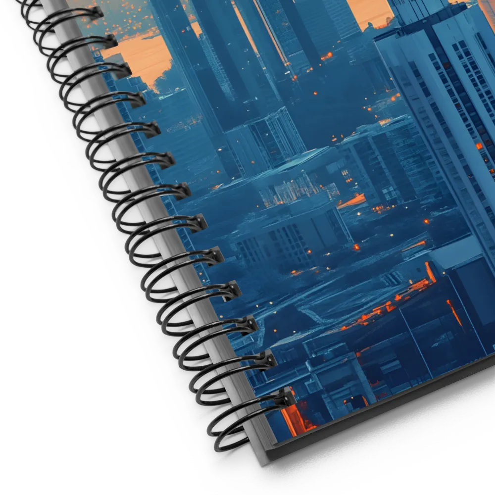 Brutalist City Twilight 
 Spiral Notebook | 140 pages