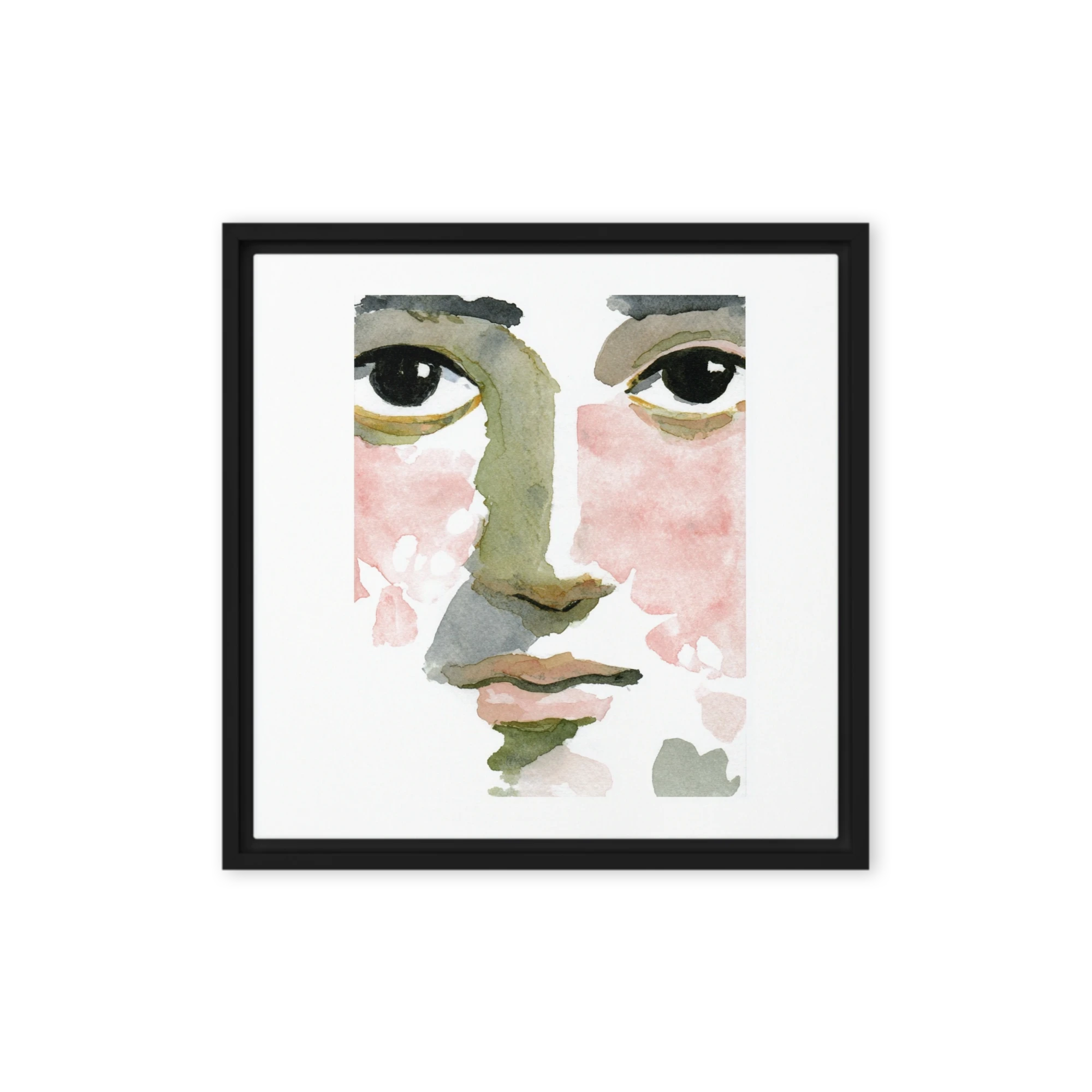 Gaze in Sage and Rose