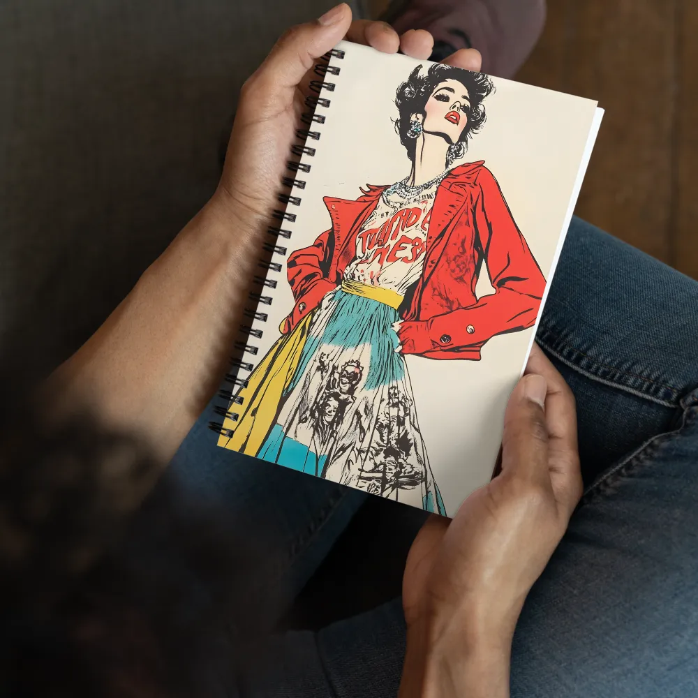 Pop Art Elegance 
 Spiral Notebook | 140 pages