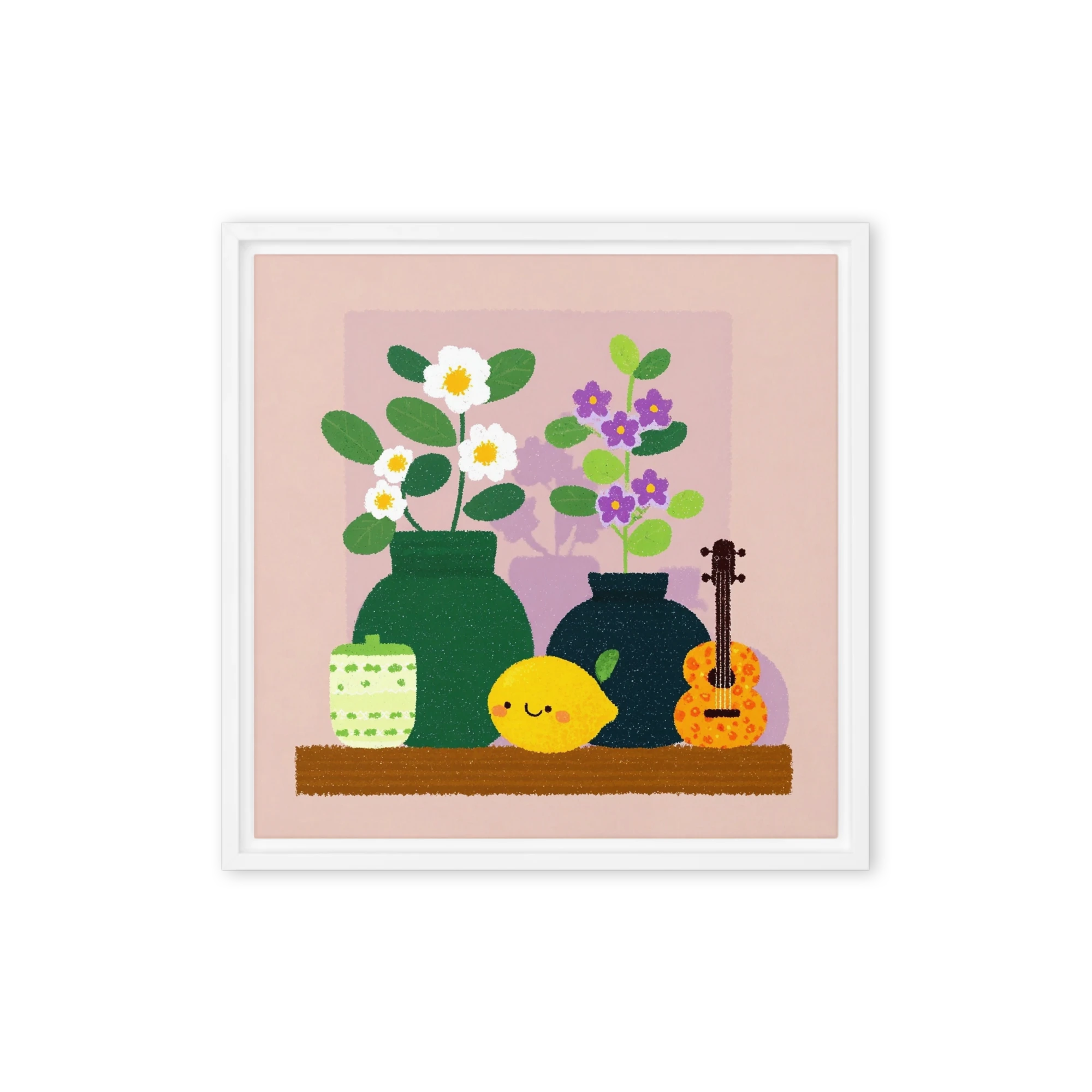 Lemon and Flowers Still Life
